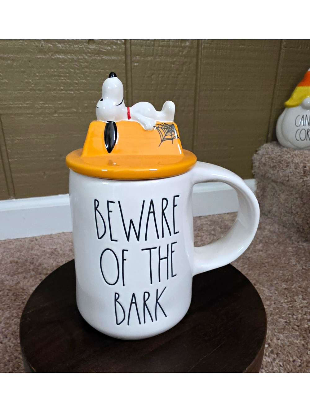 Snoopy Halloween "Beware of the Bark" Mug w/ Lid [COPY]